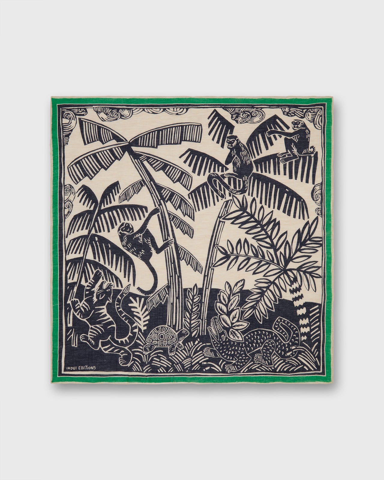 Jungle Square Scarf in Night