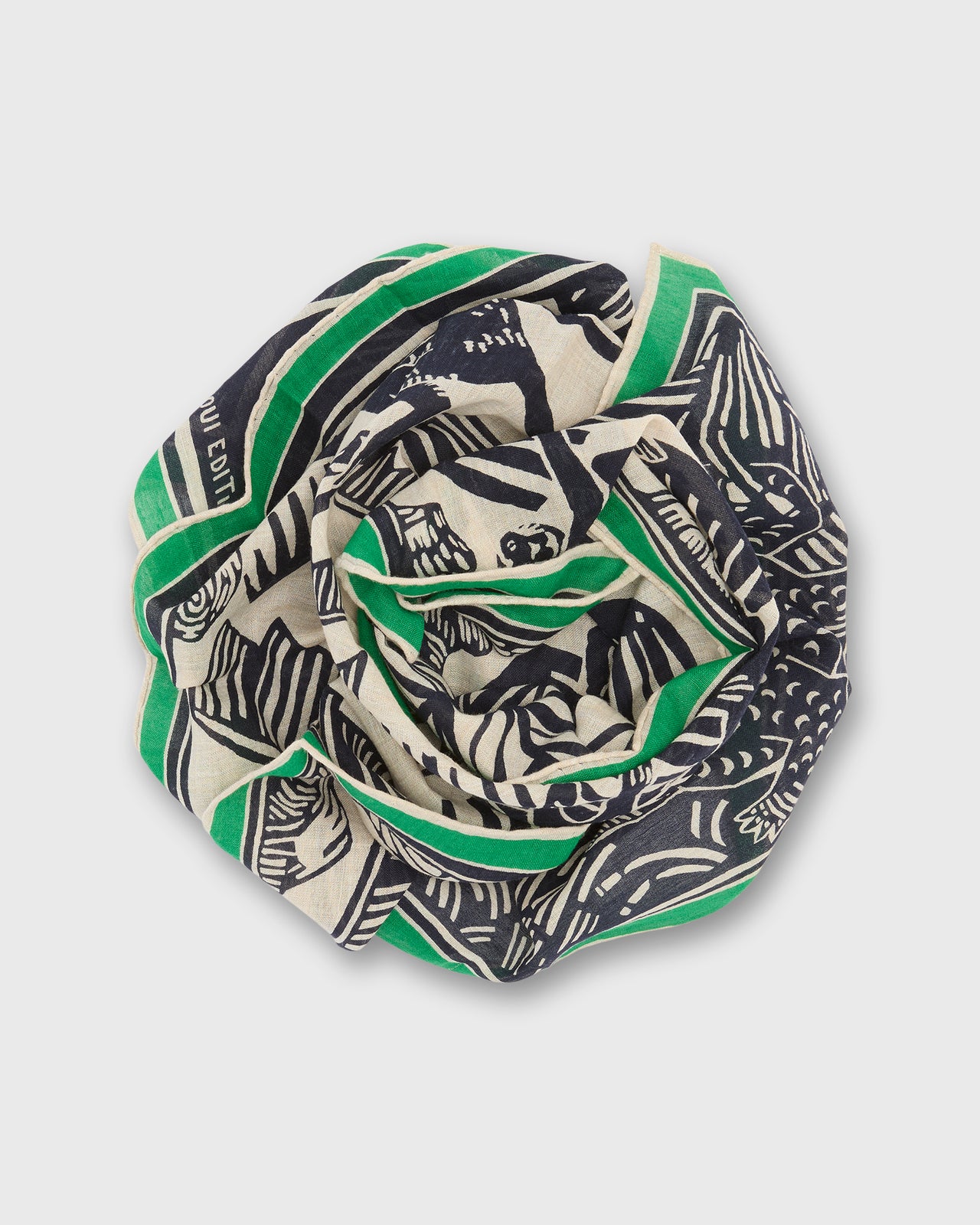 Jungle Square Scarf in Night