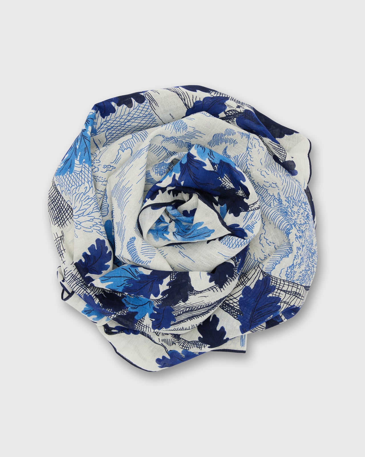 Amboise Square Scarf in Blue