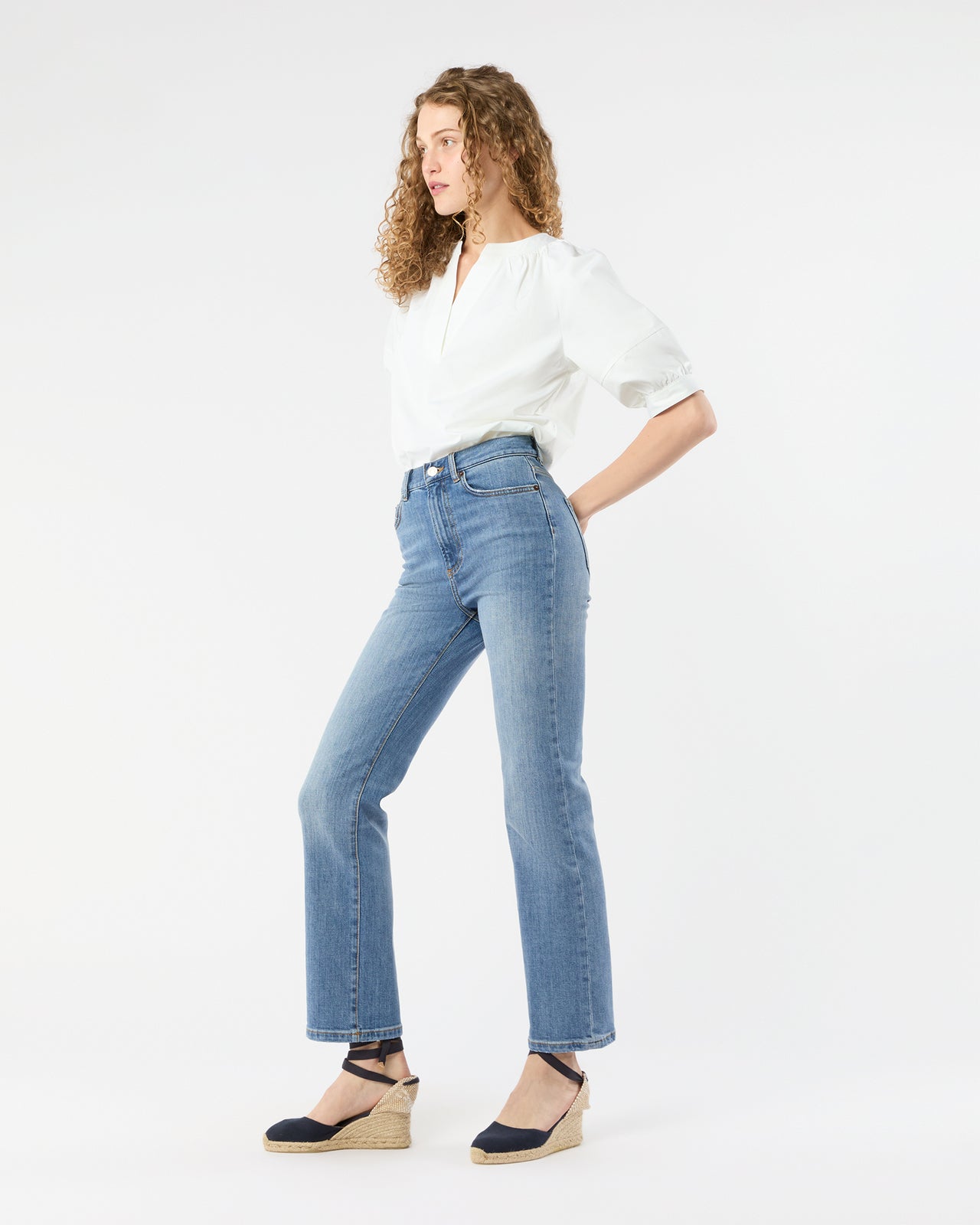 Eiffel Jean in Light Classic Vintage