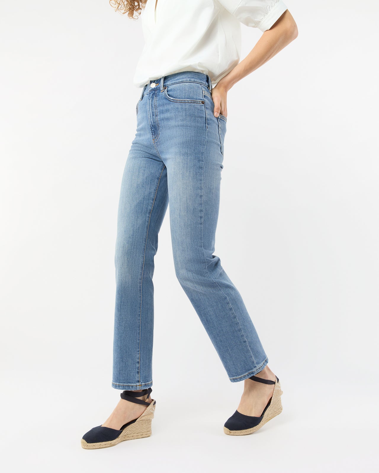 Eiffel Jean in Light Classic Vintage