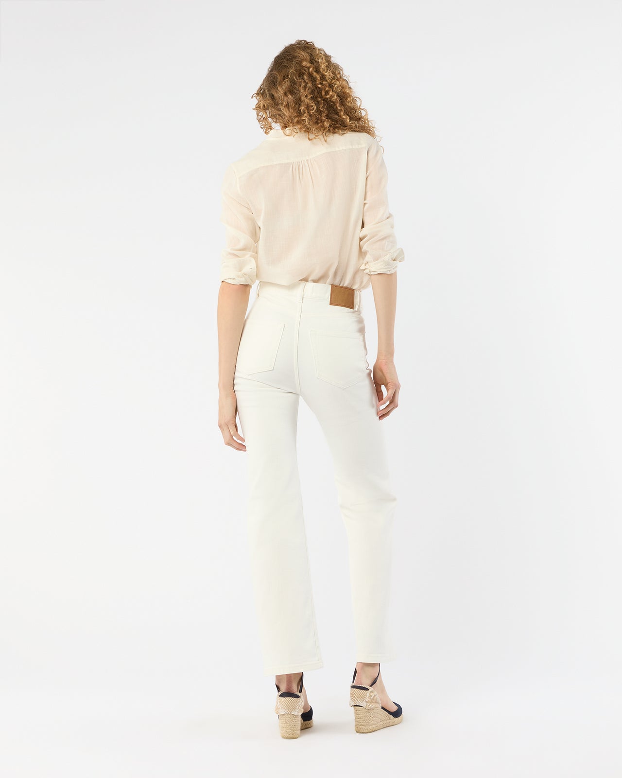 Pyramid Jeans in Natural White