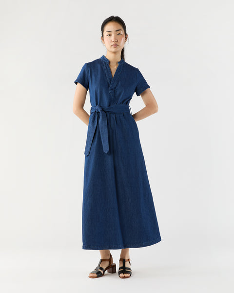 Annelie Dress in Indigo | Shop Ann Mashburn