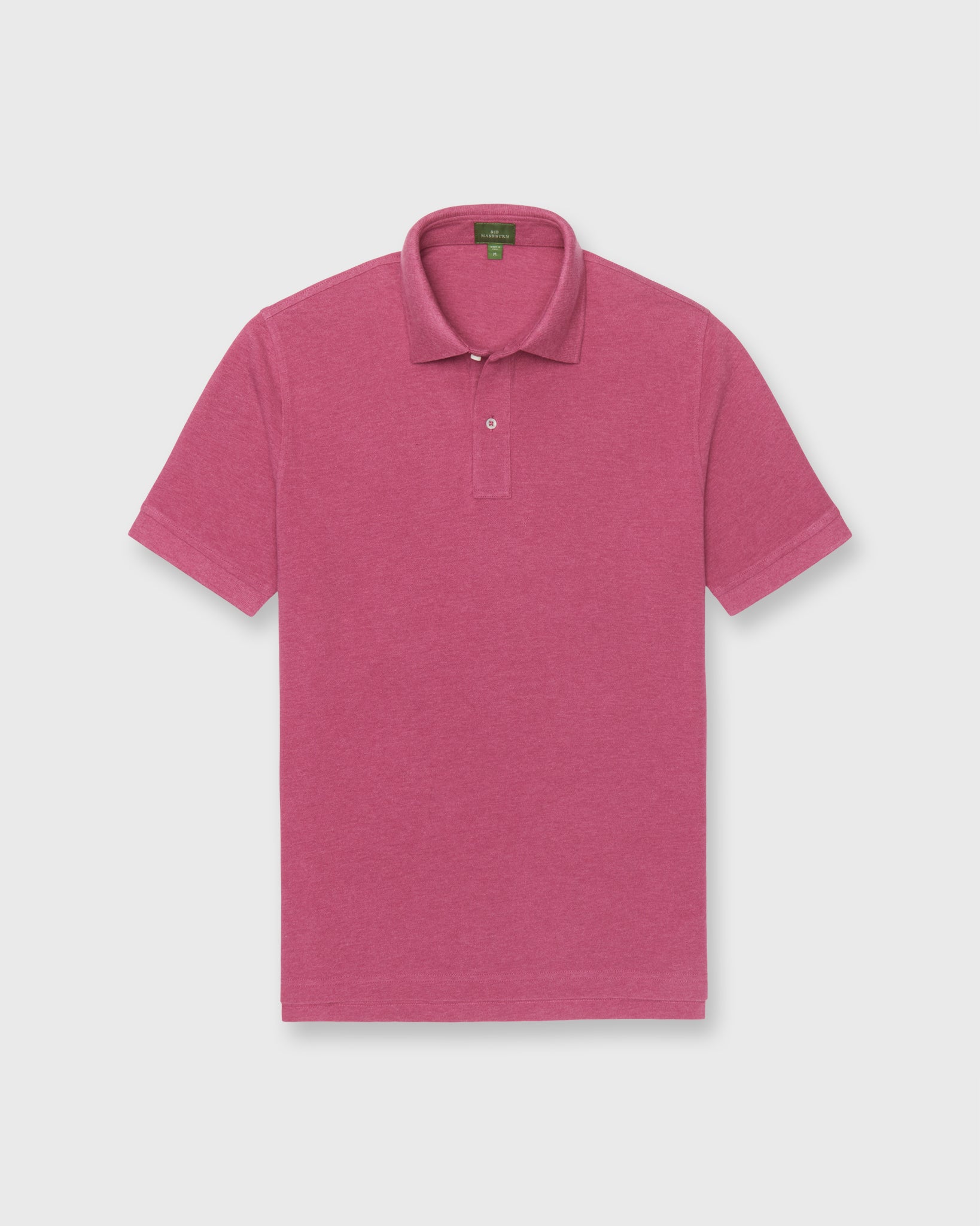 Court Polo in Heather Berry Pima Pique