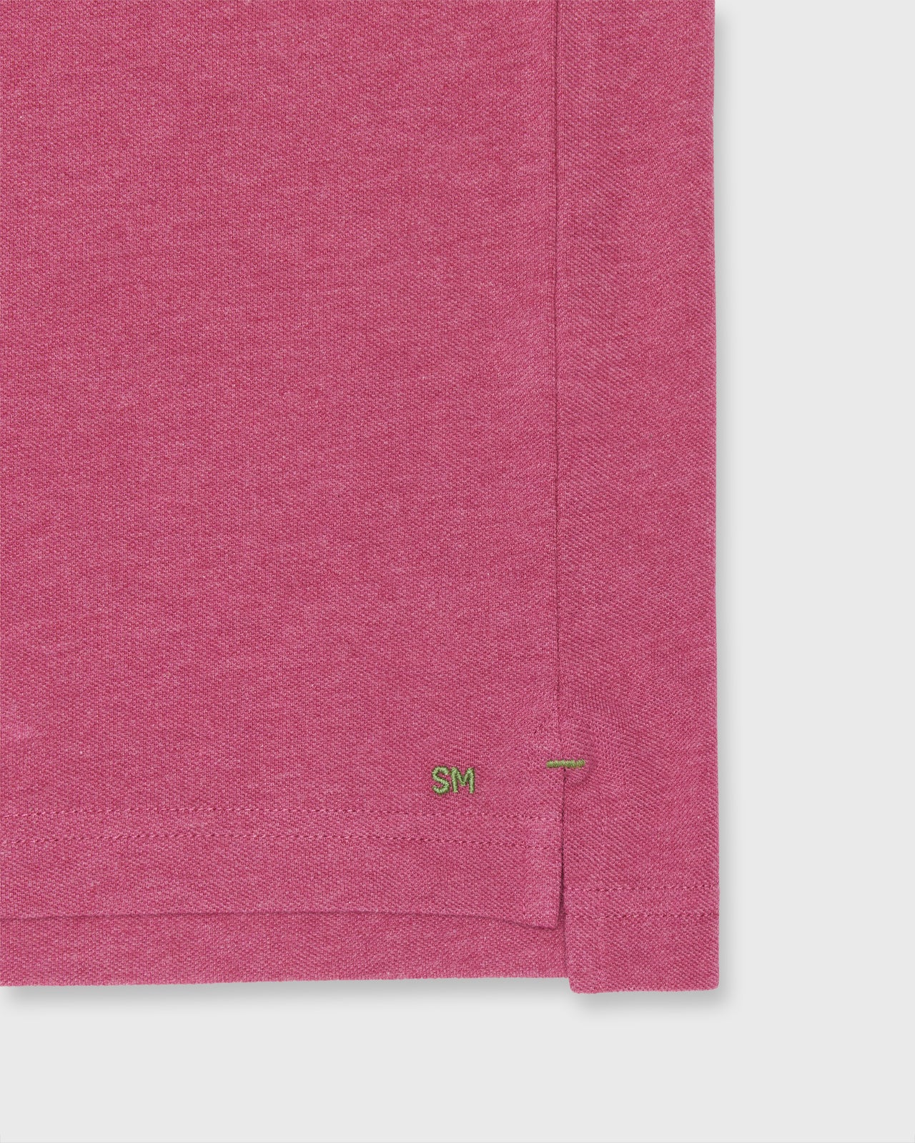 Court Polo in Heather Berry Pima Pique