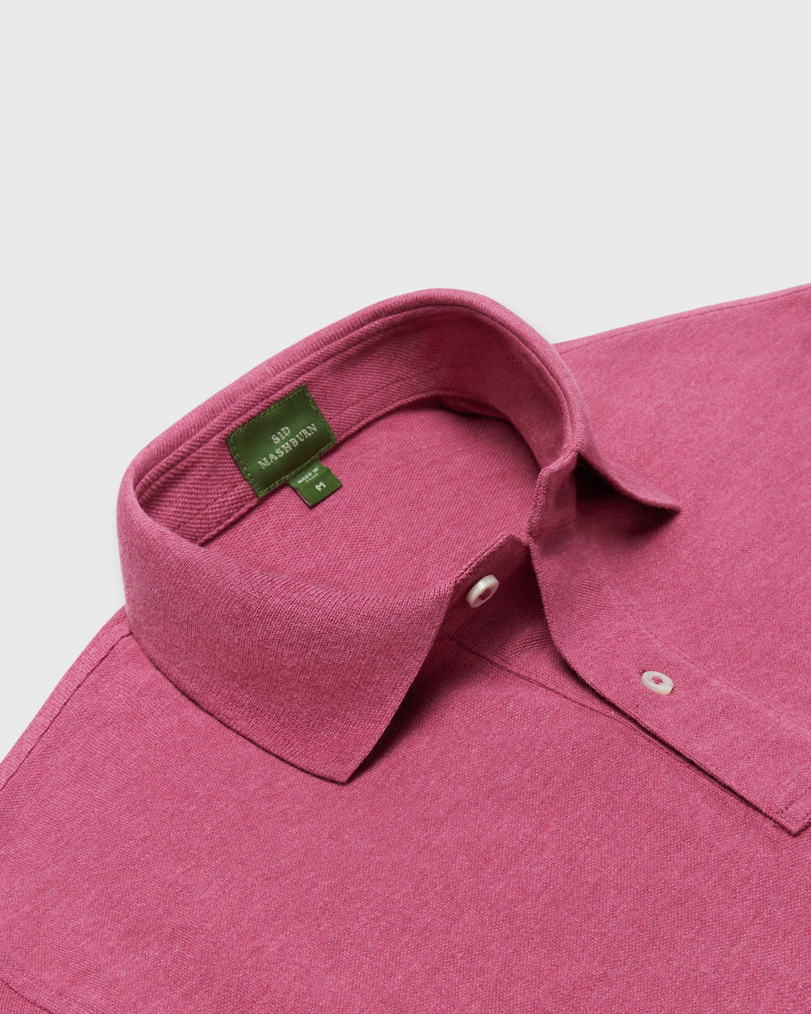 Court Polo in Heather Berry Pima Pique
