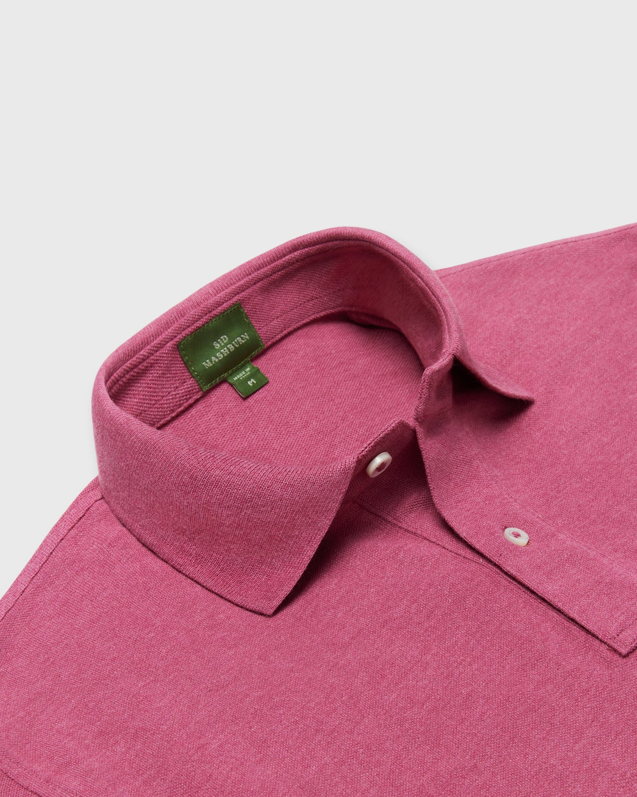Court Polo in Heather Berry Pima Pique