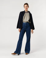 Load image into Gallery viewer, Phoebe Smocking Top in Blue/Red Katie &amp; Millie Liberty Fabric
