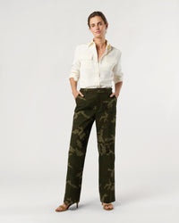 Billie Pant in Camo Cotton/Nylon