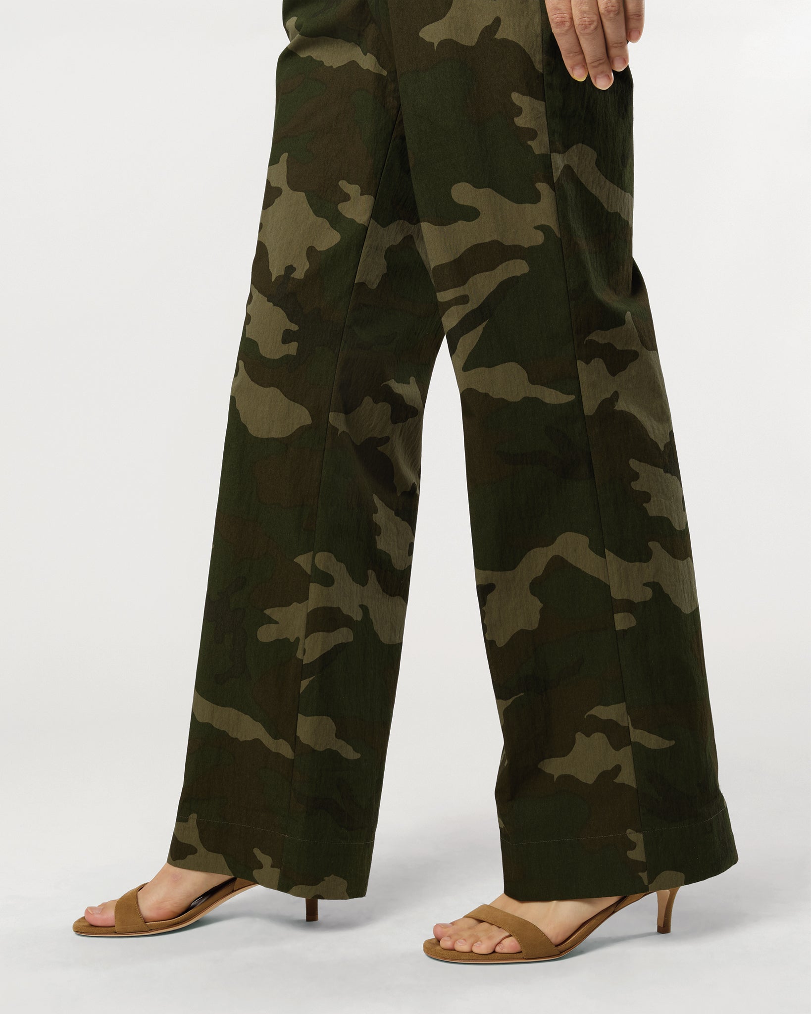 Billie Pant in Camo Cotton/Nylon