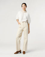 Load image into Gallery viewer, Phoebe Smocking Top in Ivory Poplin
