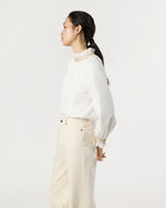 Load image into Gallery viewer, Phoebe Smocking Top in Ivory Poplin
