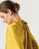 Load image into Gallery viewer, Harper Dress in Mustard Silk Shantung
