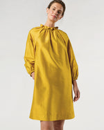 Load image into Gallery viewer, Harper Dress in Mustard Silk Shantung
