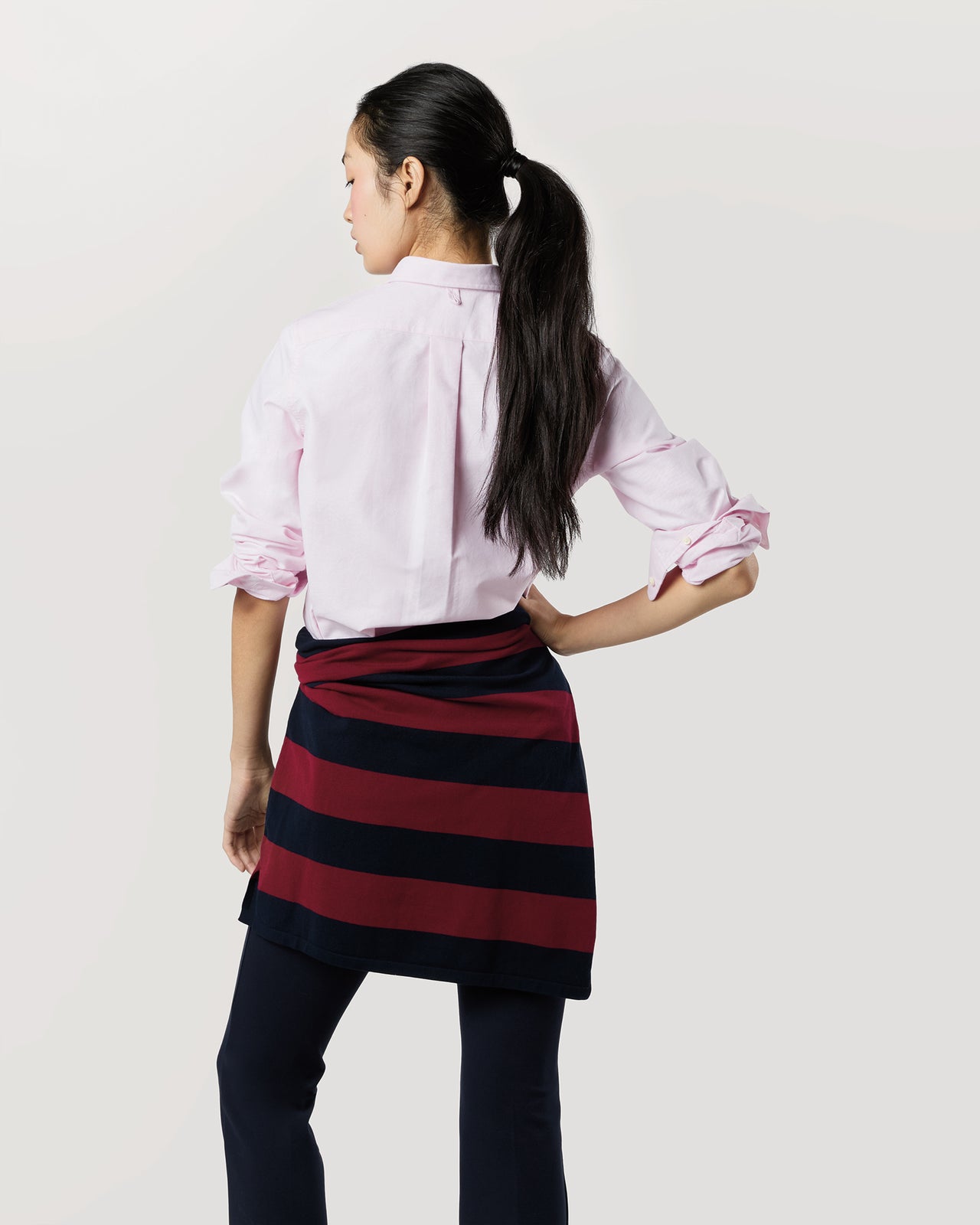 Schoolgirl Shirt in Light Pink Oxford