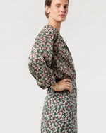 Load image into Gallery viewer, Sienna Top in Crimson/Multi Laith Liberty Fabric
