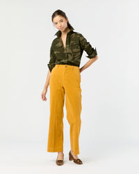 Billie Pant in Gold Stretch Baby Cord