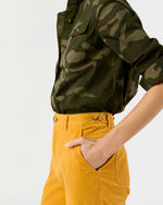 Load image into Gallery viewer, Billie Pant in Gold Stretch Baby Cord
