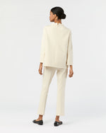 Load image into Gallery viewer, Faye Flare Cropped Pant in Bisque Bi-Stretch Tricotine
