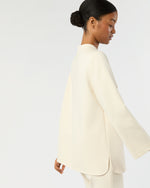 Load image into Gallery viewer, Samantha Top in Bisque Bi-Stretch Tricotine
