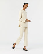 Load image into Gallery viewer, Samantha Top in Bisque Bi-Stretch Tricotine
