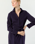 Load image into Gallery viewer, Piper Maxi Dress in Eggplant Silk Crepe de Chine
