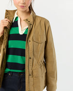 Load image into Gallery viewer, M65 Jacket in Khaki Dry Waxed Poplin
