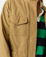 Load image into Gallery viewer, M65 Jacket in Khaki Dry Waxed Poplin
