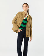 Load image into Gallery viewer, M65 Jacket in Khaki Dry Waxed Poplin
