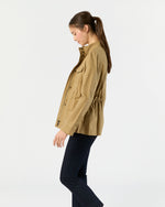 Load image into Gallery viewer, M65 Jacket in Khaki Dry Waxed Poplin
