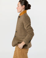 Load image into Gallery viewer, Moira Blazer in Tobacco/Coffee Small Herringbone Tweed

