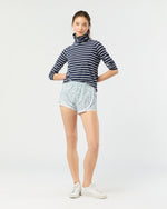 Load image into Gallery viewer, Track Short in Blue Hope Springs Liberty Fabric
