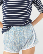 Load image into Gallery viewer, Track Short in Blue Hope Springs Liberty Fabric
