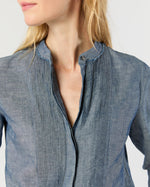 Load image into Gallery viewer, Alden Shirt in Indigo Cotolino Chambray
