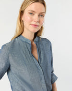 Load image into Gallery viewer, Alden Shirt in Indigo Cotolino Chambray
