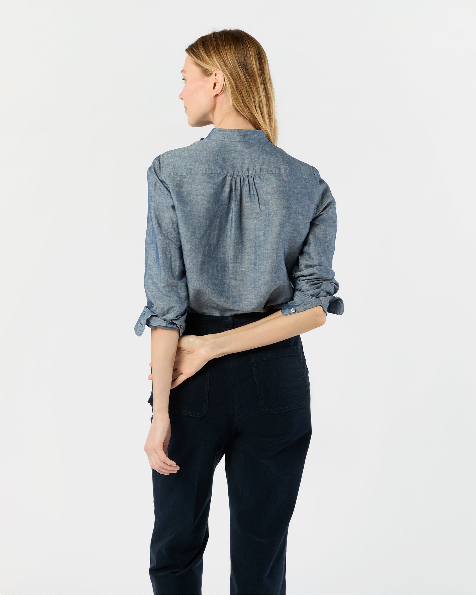 Alden Shirt in Indigo Cotolino Chambray