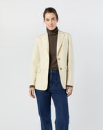Load image into Gallery viewer, Palmer Blazer in Ivory Pressed Boiled Wool
