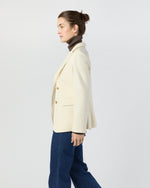 Load image into Gallery viewer, Palmer Blazer in Ivory Pressed Boiled Wool
