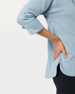 Load image into Gallery viewer, Fanny Shirt in Sky Brushed Twill
