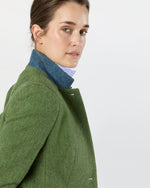 Load image into Gallery viewer, Moira Blazer in Green/Multi Herringbone Tweed
