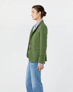 Load image into Gallery viewer, Moira Blazer in Green/Multi Herringbone Tweed
