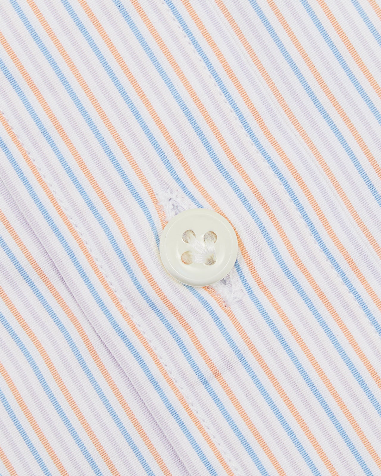Otto Handmade Sport Shirt in Blue/Persimmon/Lavender Stripe Poplin