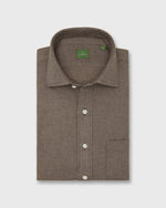 Load image into Gallery viewer, Otto Handmade Sport Shirt in Mocha Oxford Flannel

