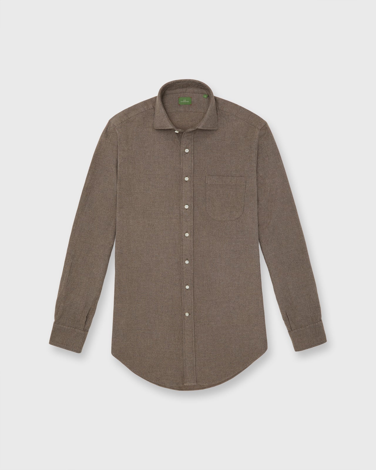 Otto Handmade Sport Shirt in Mocha Oxford Flannel