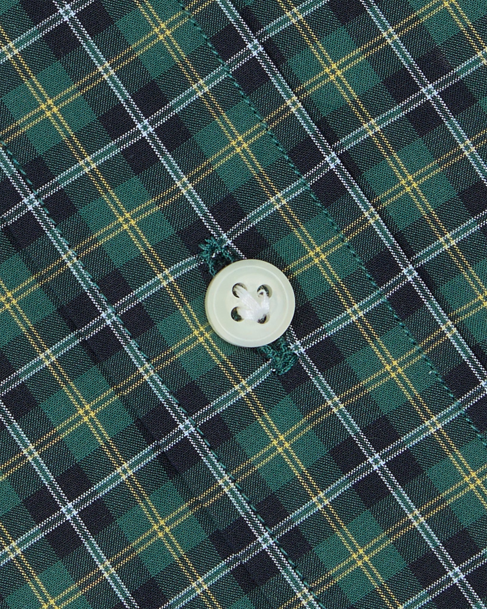 Otto Handmade Sport Shirt in Forest/Yellow/Sky Check Poplin