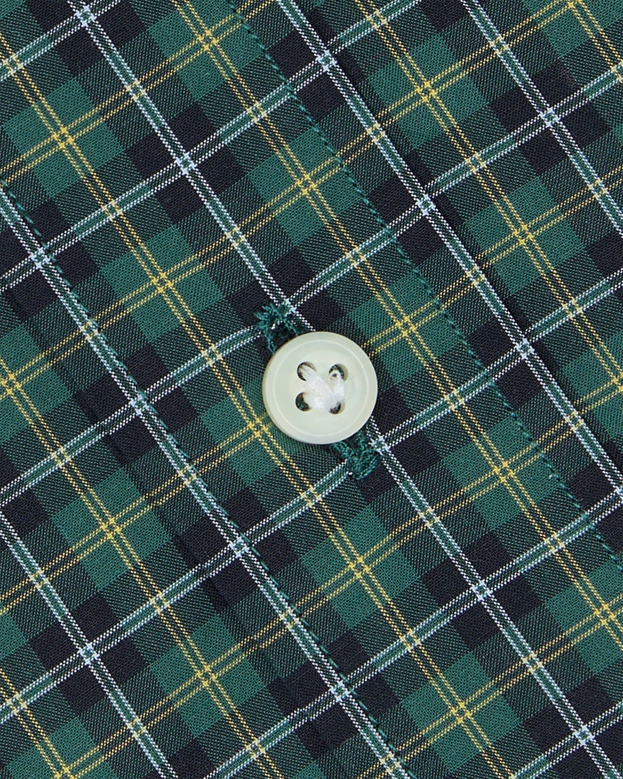 Otto Handmade Sport Shirt in Forest/Yellow/Sky Check Poplin