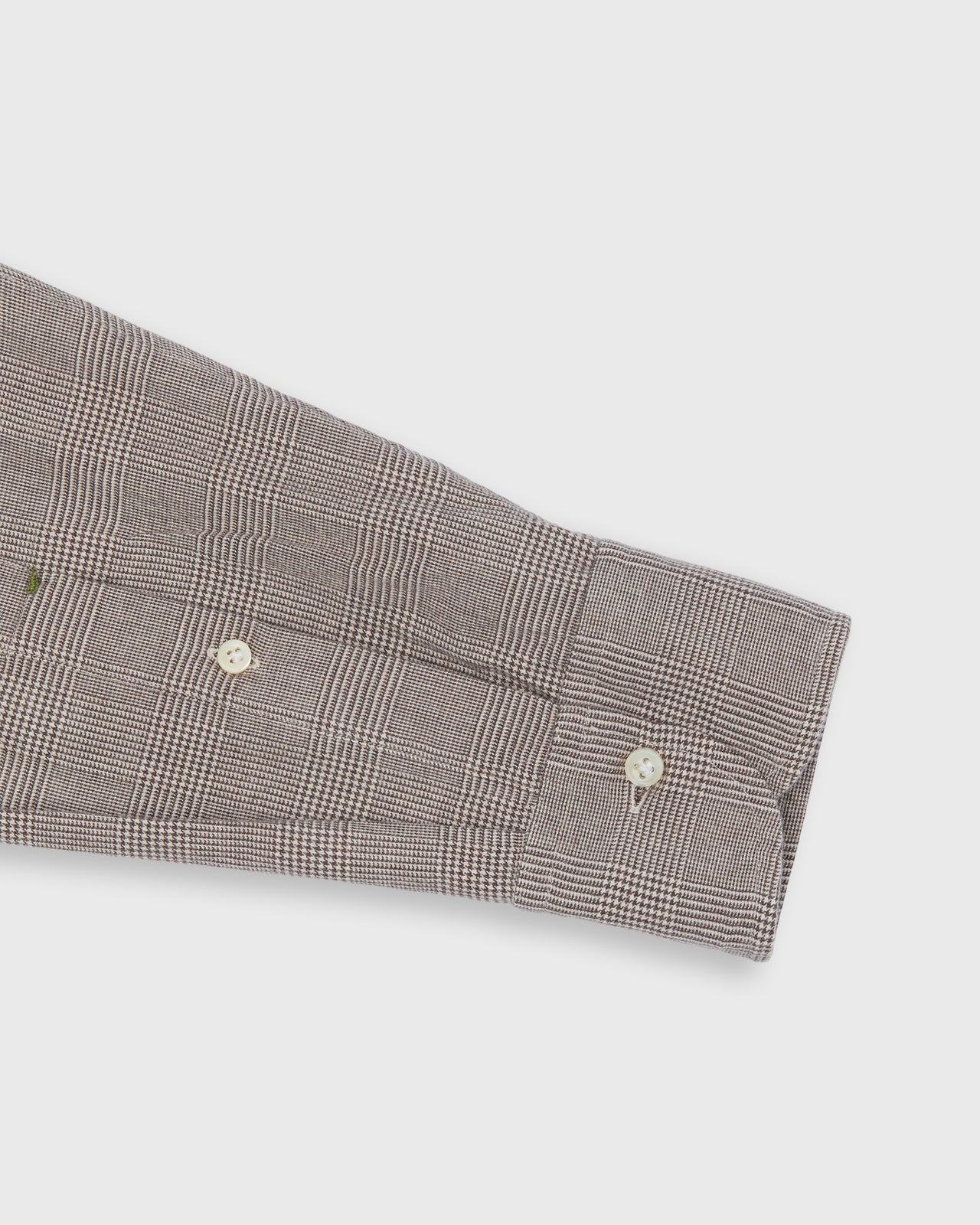 Otto Handmade Sport Shirt in Brown Glen Plaid Flannel