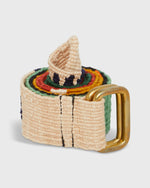 Load image into Gallery viewer, Hand-Loomed D-Ring Belt in Multi Tribal
