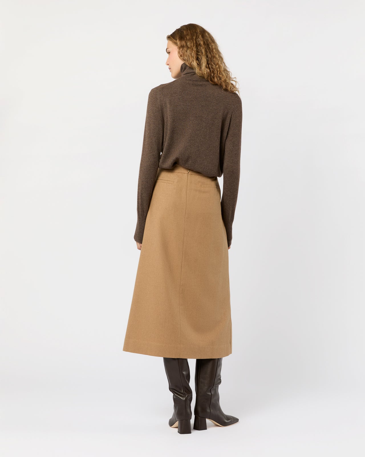 Juniper Skirt in Camel Hair Flannel
