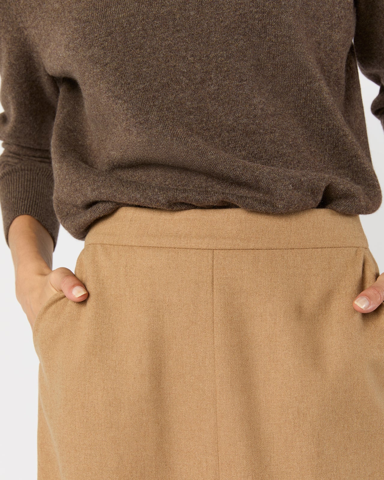 Juniper Skirt in Camel Hair Flannel
